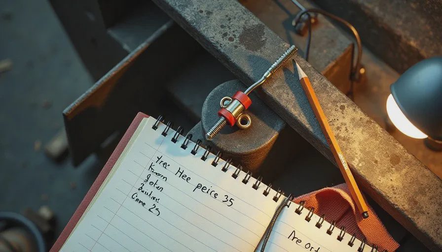 The ground connection — a boring problem with a boring fix Close view of a cleaned ground connection and ring terminal on a trailer frame beside a repair log, showing real-world AI use cases for debugging a workflow.