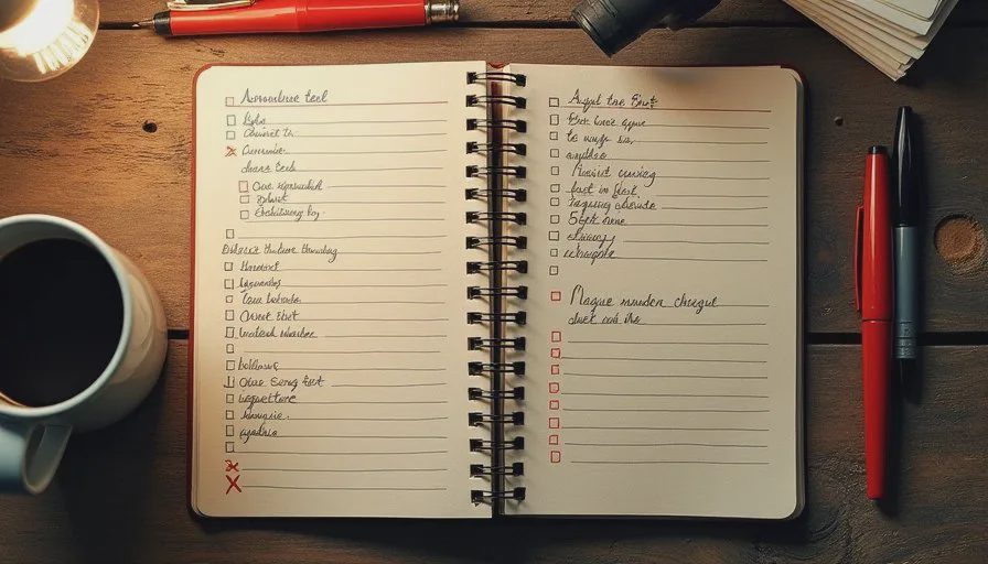 Three columns, one verdict per tool — the whole method on one page Open notebook with a handwritten three-column list of AI verdicts labeled keep, fix, and delete, showing practical AI tools for everyday tasks.